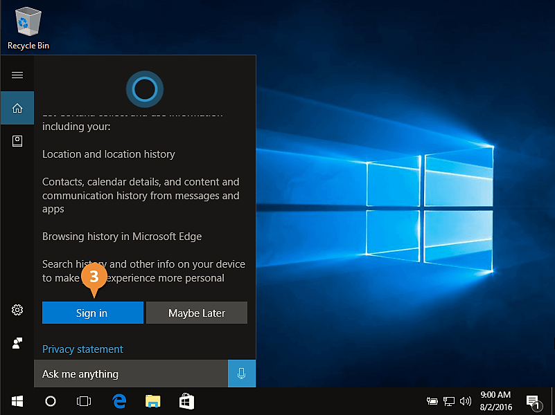 نحوه استفاده از Cortana